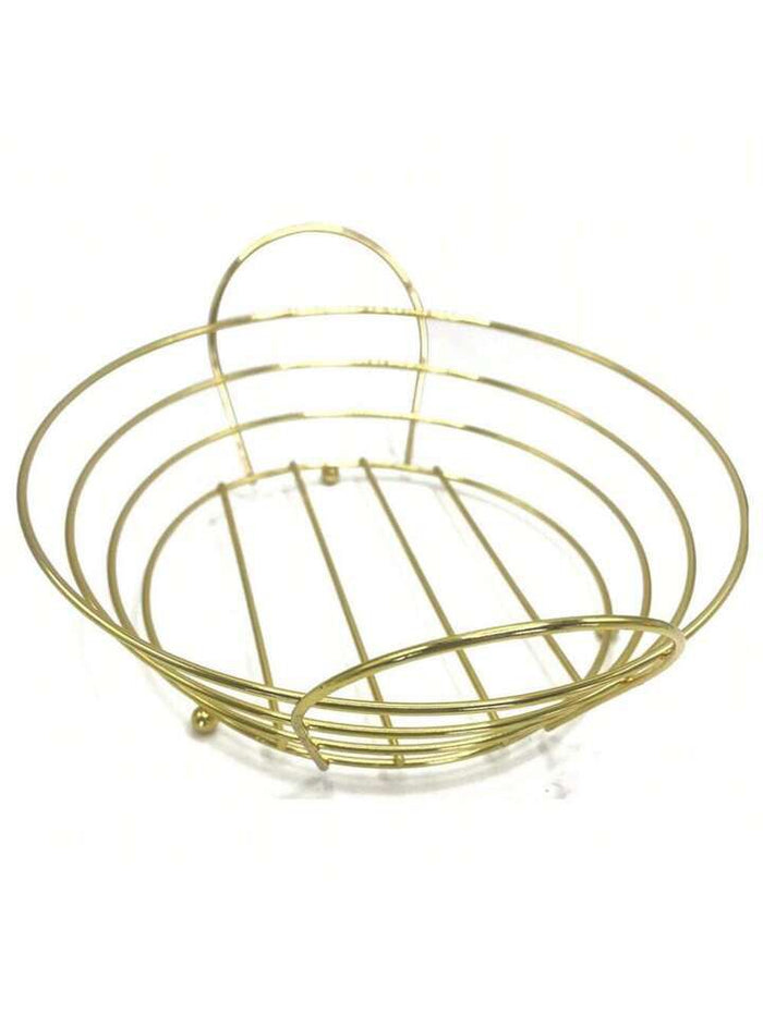 Round Bread Basket With Fabric Lining