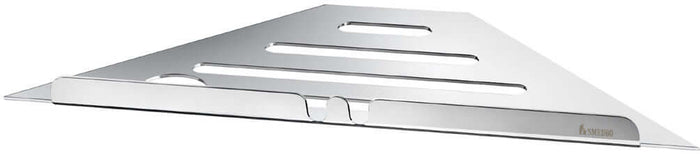Sideline Collection Grout Line Corner Shower Shelf, Polished Stainless Steel or Matte Black - SMEDBO