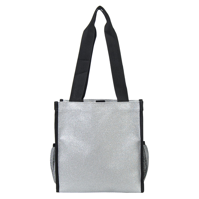 Silver Glitter NGIL Tote Bag