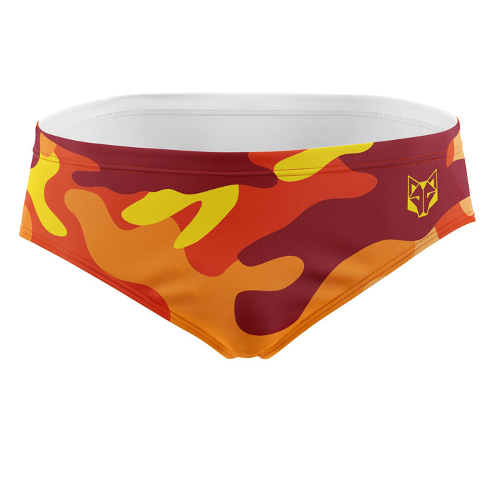 Slip de bain - Orange Camo (Outlet)