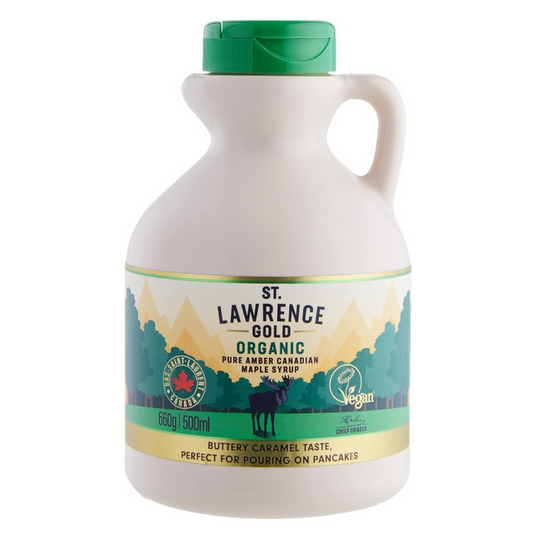 St. Lawrence Gold Organic Grade A Amber Maple Syrup 500ml
