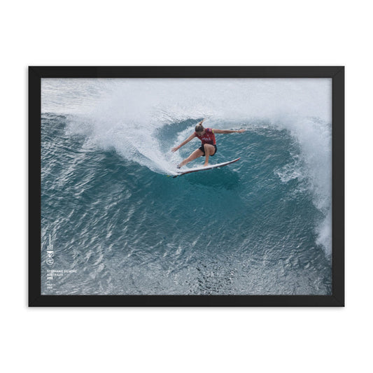 Steph Gilmore Poster (Framed): Maui, 2020