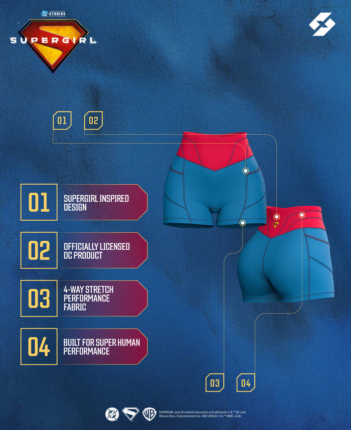 SUPERGIRL Performance Biker Shorts