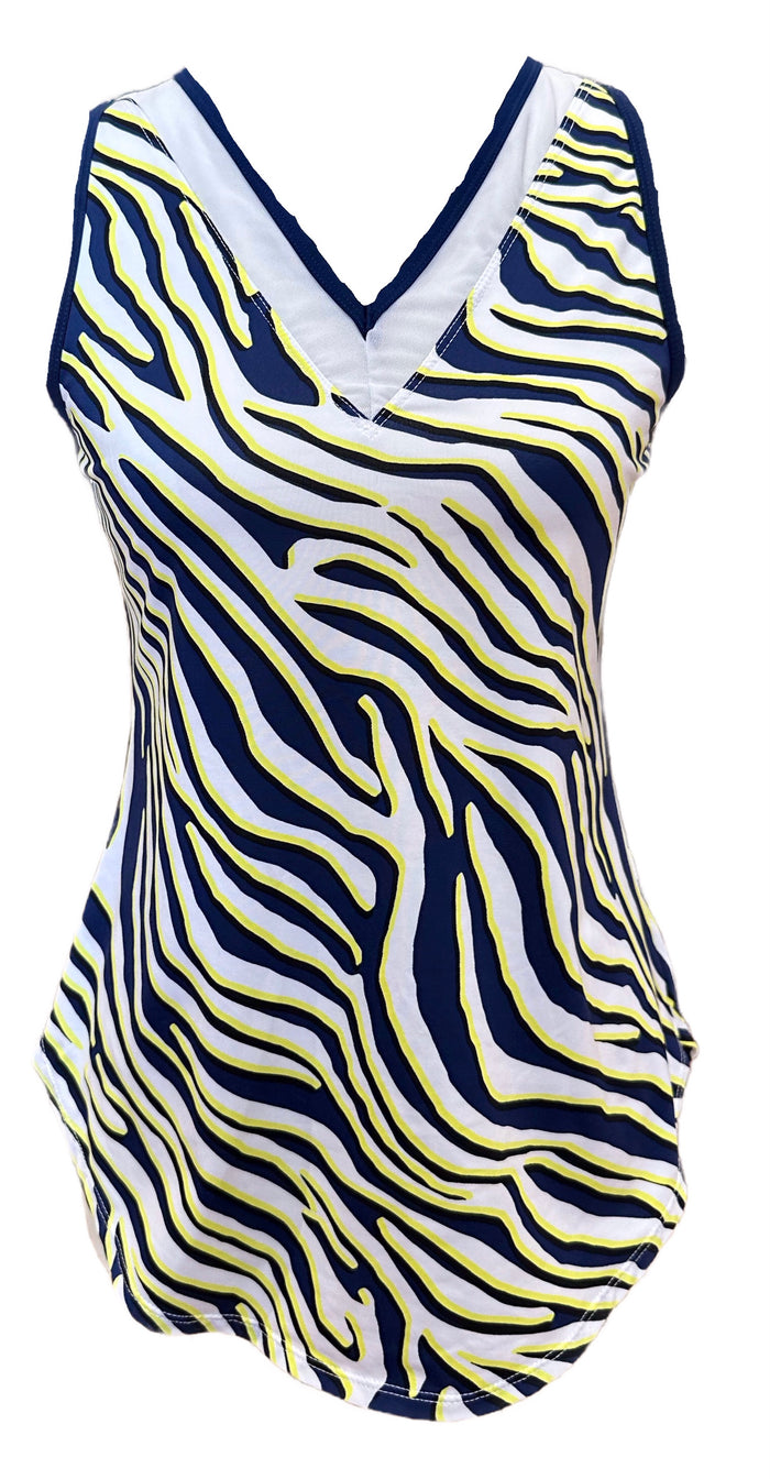 Tail Activewear Women's Zebra Safari Maya Tank Size M MSP$76