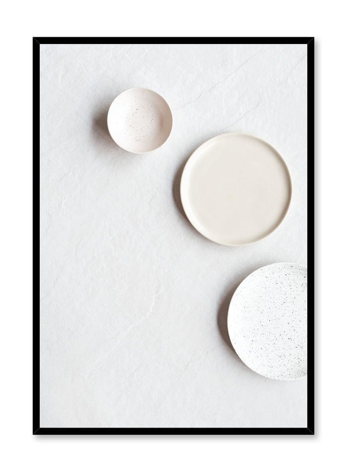 Minimalist poster by Opposite Wall with (tem)plates food photography