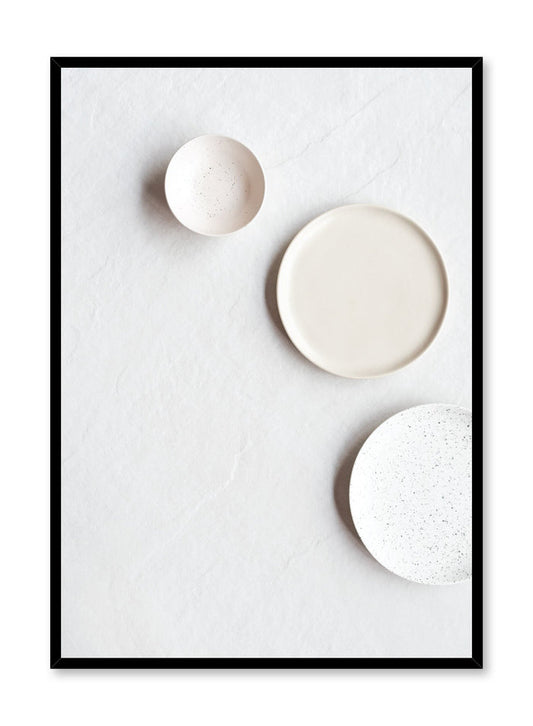 Minimalist poster by Opposite Wall with (tem)plates food photography