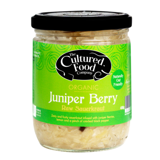 The Cultured Food Co. Juniper Berry, Lemon & Cracked Black Pepper Sauerkraut 400g