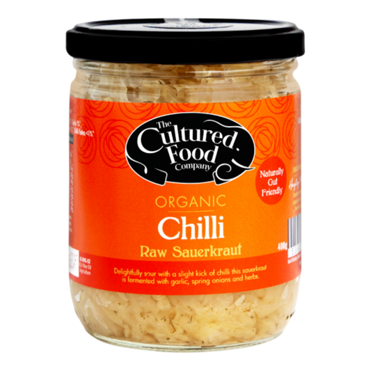 The Cultured Food Co. Organic Chilli and Raw Sauerkraut 400g