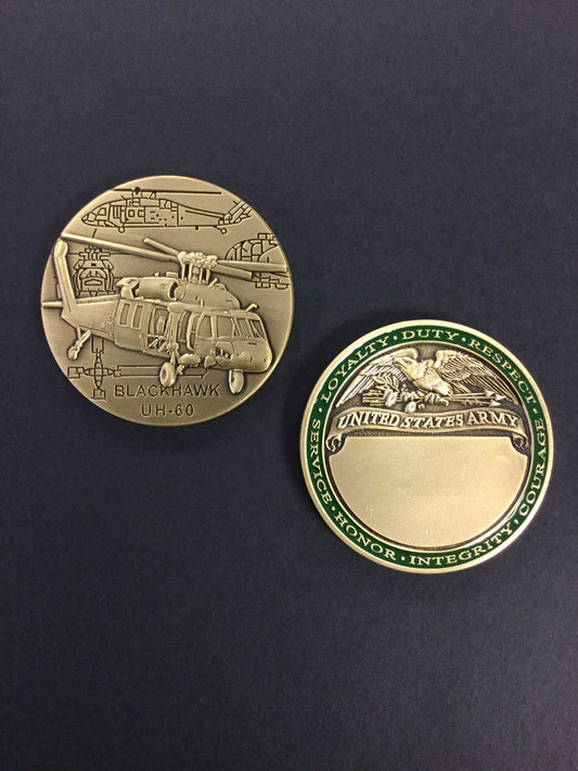 UH-60 Black Hawk Helicopter Coin