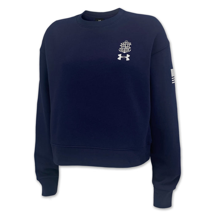Under Armour Women's Navy 250th Icon Fleece Crew (Navy)