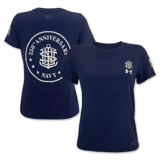 Under Armour Women's Navy 250th Tech T-Shirt (Navy)