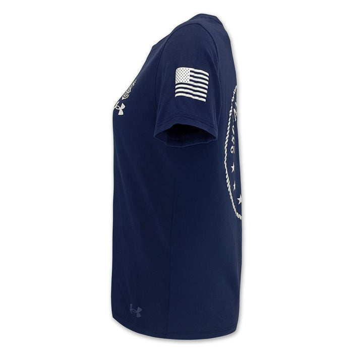 Under Armour Women's Navy 250th Tech T-Shirt (Navy)
