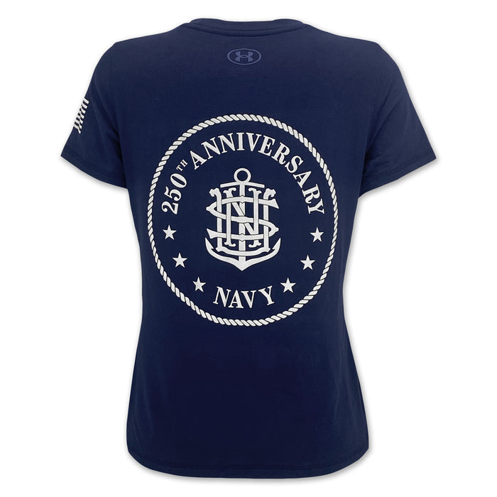 Under Armour Women's Navy 250th Tech T-Shirt (Navy)