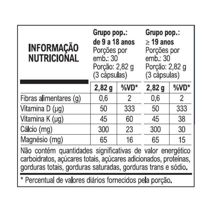 VITAFOR | Cálcio Plus (90 Cápsulas)