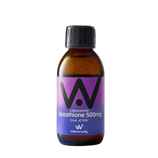 Well Actually Liposomal Glutathione (500mg) Liquid Blueberry 150ml
