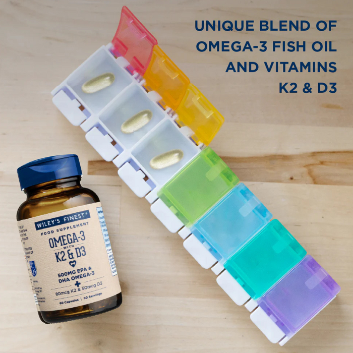 Wiley’s Vitamin K2 + D3 + Omega-3 60 Gelcaps