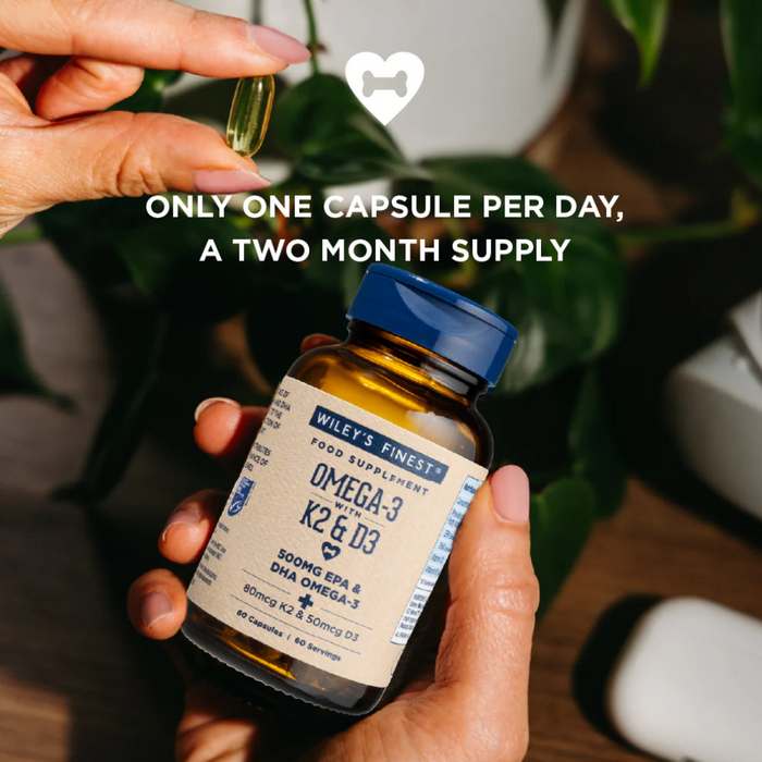 Wiley’s Vitamin K2 + D3 + Omega-3 60 Gelcaps