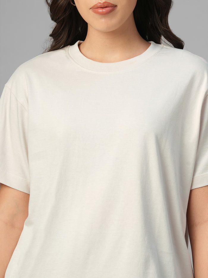 Women's Natural 100% Organic Cotton Regular Fit Tshirt
