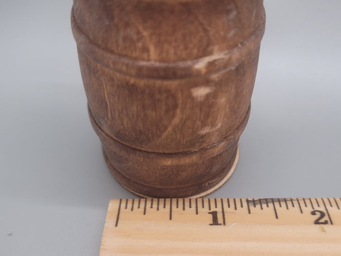 Wooden Barrel Display Stand - Large - Lager Wooden Barrel with Wood Holder