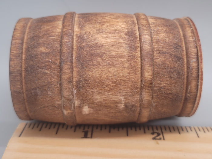 Wooden Barrel Display Stand - Large - Lager Wooden Barrel with Wood Holder