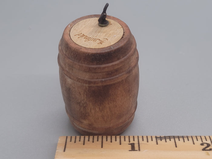Wooden Barrel Display Stand - Small - Zinfandel Barrel with Wooden Holder