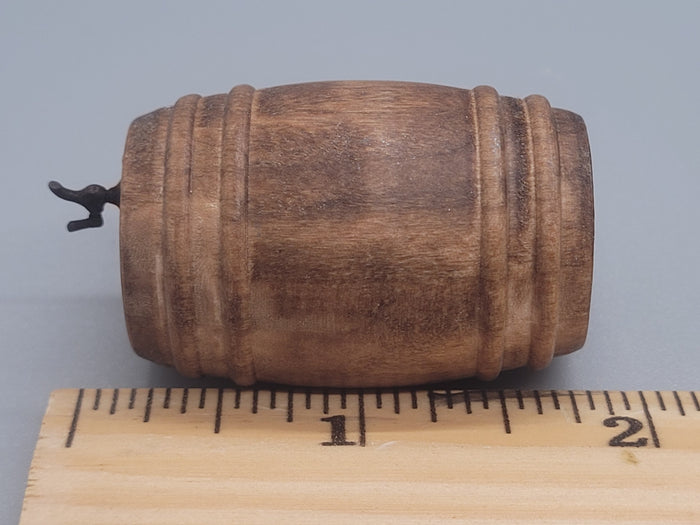 Wooden Barrel Display Stand - Small - Zinfandel Barrel with Wooden Holder