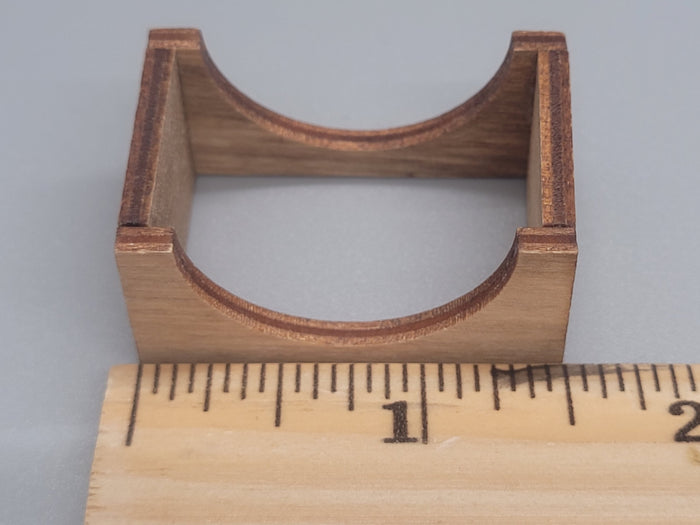 Wooden Barrel Display Stand - Small - Zinfandel Barrel with Wooden Holder