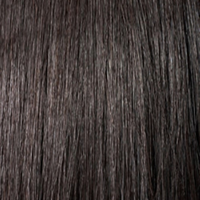 Close-up of OUTRE boho island twist braiding hair in dark natural brown color texture