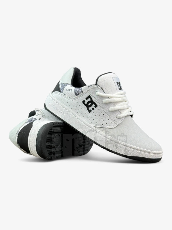 Zapatillas Dc Plaza Tc Tx Ss Mujer Blanco Negro Print