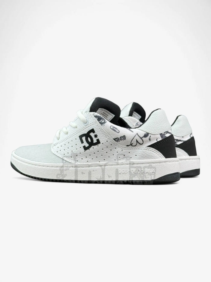 Zapatillas Dc Plaza Tc Tx Ss Mujer Blanco Negro Print