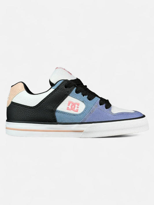 Zapatillas Dc Pure Mujer Negro Azul Rosa Blanco - OUTLET