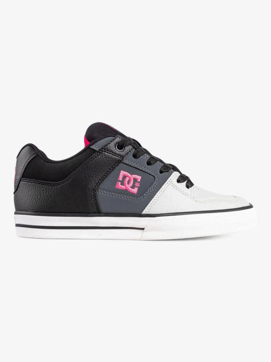 Zapatillas Dc Pure Mujer Negro Blanco Gris Rosa