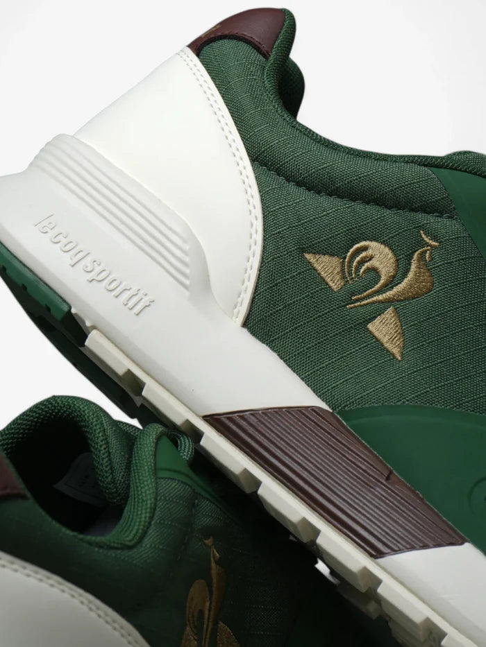 Zapatillas Le Coq Sportif Omega X Sport Verde Marrón Crudo
