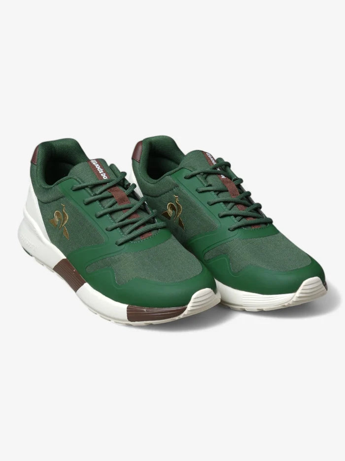 Zapatillas Le Coq Sportif Omega X Sport Verde Marrón Crudo