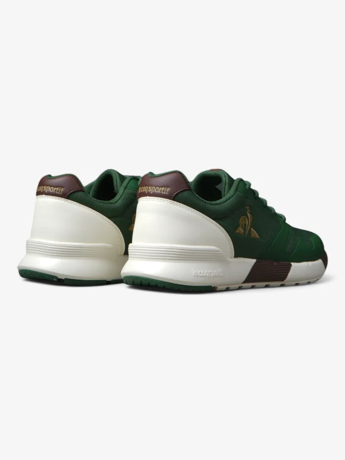 Zapatillas Le Coq Sportif Omega X Sport Verde Marrón Crudo