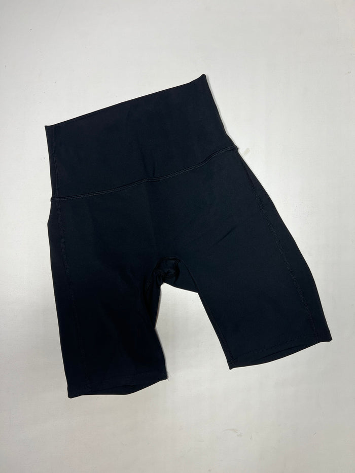 Zenana Athletic Biker Shorts Yoga Band BLACK